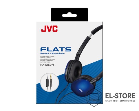 JVC Słuchawki JVC HA-S160M-AU Niebieskie