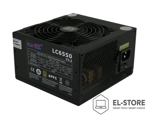 LC-POWER LC-Power LC6550 V2.3 moduł zasilaczy 550 W 20+4 pin ATX ATX Czarny