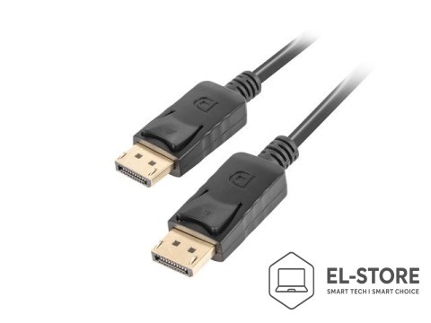 Lanberg Kabel Lanberg CA-DPDP-10CC-0030-BK (DisplayPort M - DisplayPort M; 3m; kolor czarny)