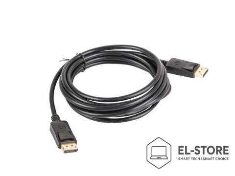 Lanberg Kabel Lanberg CA-DPDP-10CC-0030-BK (DisplayPort M - DisplayPort M; 3m; kolor czarny)