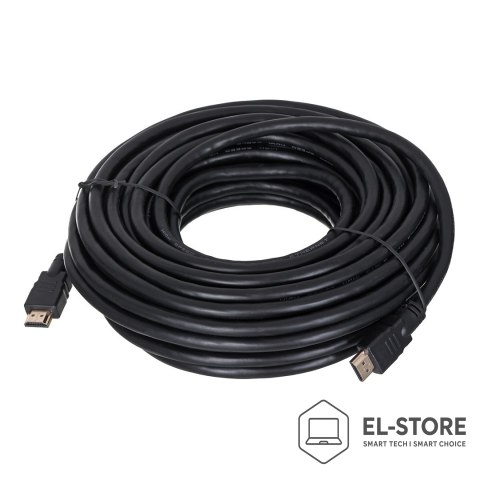 Lanberg Kabel Lanberg CA-HDMI-10CC-0150-BK (HDMI M - HDMI M; 15m; kolor czarny)