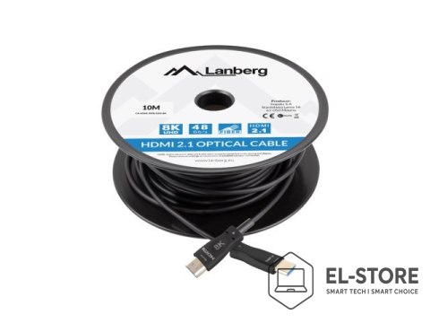 Lanberg LANBERG KABEL HDMI LANBERG KABEL HDMI M/M V2.1 10M OPTYCZNY AOC CZARNY CA-HDMI-30FB-0100-BK