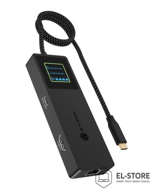 No name ICY BOX Spade Dock 4038 Przewodowa USB 3.2 Gen 2 (3.1 Gen 2) Type-C Czarny