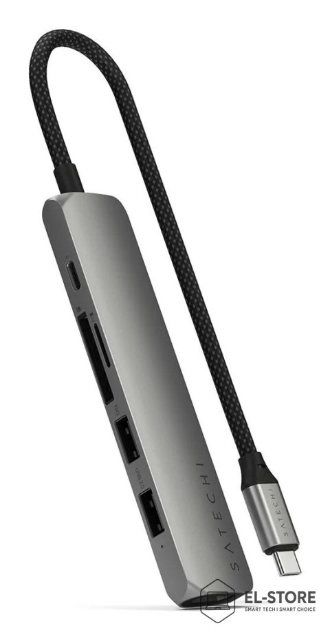 No name Satechi 6-w-1 - Stacja dokująca - USB-C 3.2 Gen 2 - HDMI
