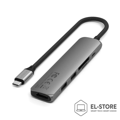 No name Satechi 6-w-1 - Stacja dokująca - USB-C 3.2 Gen 2 - HDMI