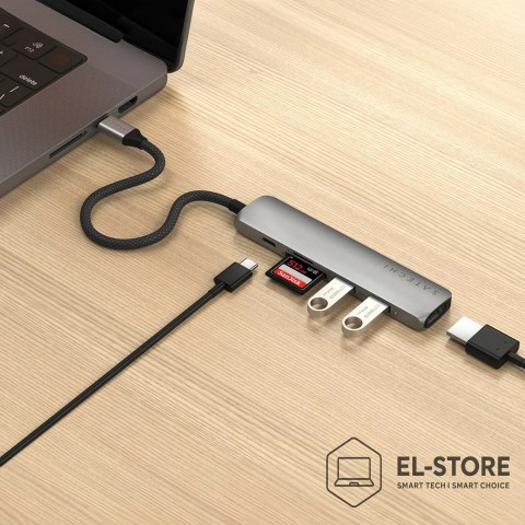 No name Satechi 6-w-1 - Stacja dokująca - USB-C 3.2 Gen 2 - HDMI
