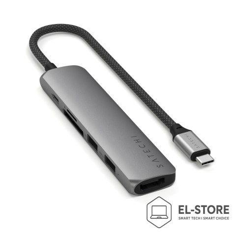No name Satechi 6-w-1 - Stacja dokująca - USB-C 3.2 Gen 2 - HDMI