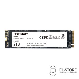 Patriot Memory Dysk SSD Patriot P300 2TB M2 2280 PCI-Ex4 Gen3 NvME
