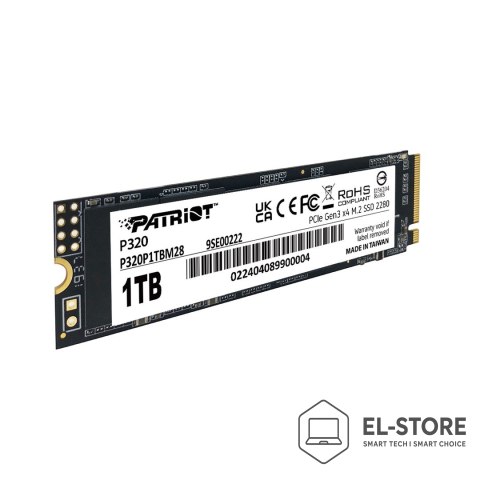 Patriot Memory SSD Patriot Viper P320 M.2 PCI-Ex4 NVMe 1TB 3GB/s