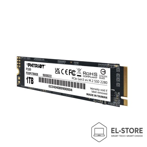 Patriot Memory SSD Patriot Viper P320 M.2 PCI-Ex4 NVMe 1TB 3GB/s