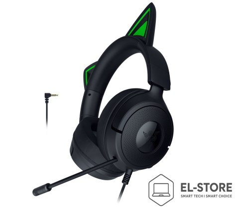 RAZER Zestaw słuchawkowy Razer Gaming Kraken Kitty V3 X Przewodowe Nauszne Mikrofon Czarny