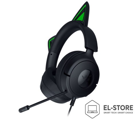 RAZER Zestaw słuchawkowy Razer Gaming Kraken Kitty V3 X Przewodowe Nauszne Mikrofon Czarny