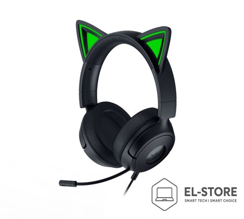 RAZER Zestaw słuchawkowy Razer Gaming Kraken Kitty V3 X Przewodowe Nauszne Mikrofon Czarny