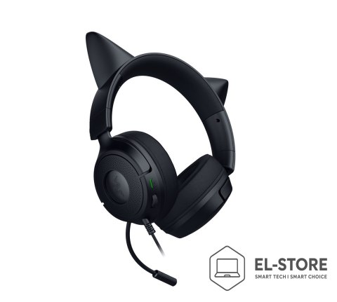 RAZER Zestaw słuchawkowy Razer Gaming Kraken Kitty V3 X Przewodowe Nauszne Mikrofon Czarny