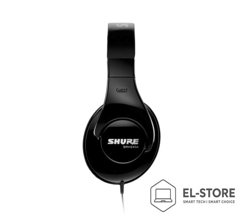 SHURE Shure SRH240A-BK-EFS - Słuchawki nauszne, do zastosowań monitorowych i ogólnych, home studio