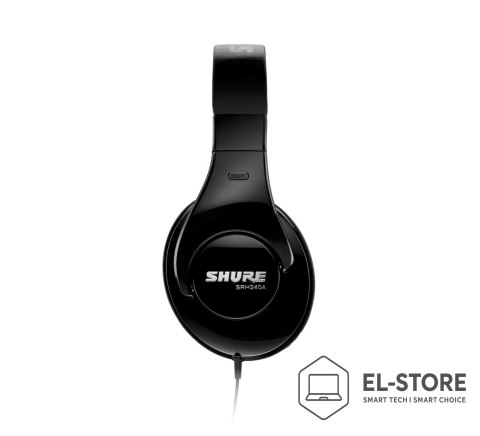 SHURE Shure SRH240A-BK-EFS - Słuchawki nauszne, do zastosowań monitorowych i ogólnych, home studio