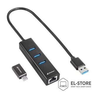 Sharkoon Sharkoon 4044951037575 stacja dokująca Bezprzewodowy USB 3.2 Gen 1 (3.1 Gen 1) Type-C Czarny