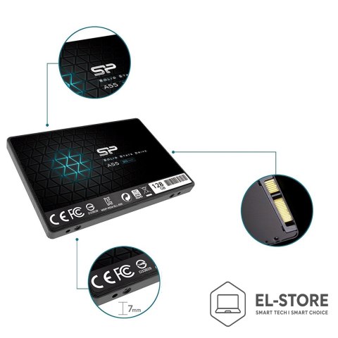 Silicon Power Dysk SSD Silicon Power Ace A55 128GB 2,5" SATA III 550/420 MB/s (SP128GBSS3A55S25)