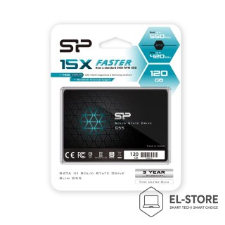 Silicon Power Dysk SSD Silicon Power S55 120GB 2,5" SATA III 550/420 MB/s (SP120GBSS3S55S25)