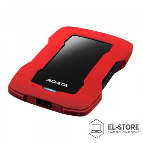 ADATA Dysk zewnętrzny HDD ADATA HD330 (1TB ; 2.5'' ; USB 3.2 gen. 1 ; czerwony)
