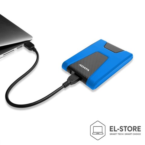 ADATA Dysk zewnętrzny HDD ADATA HD650 (1TB; 2.5"; USB 3.2; niebieski)