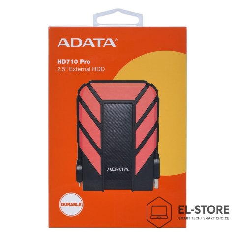 ADATA Dysk zewnętrzny HDD ADATA HD710 PRO (1TB; 2.5"; USB 3.2; czerwony)
