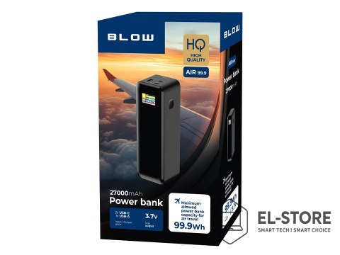 BLOW BLOW POWER BANK 27000MAH PD 140W AIR99.9 CZARNY