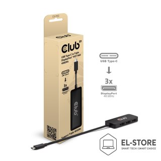 Club 3D CLUB3D CSV-1553 huby i koncentratory USB Type-C Czarny