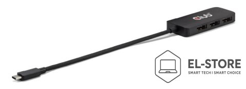 Club 3D CLUB3D CSV-1553 huby i koncentratory USB Type-C Czarny