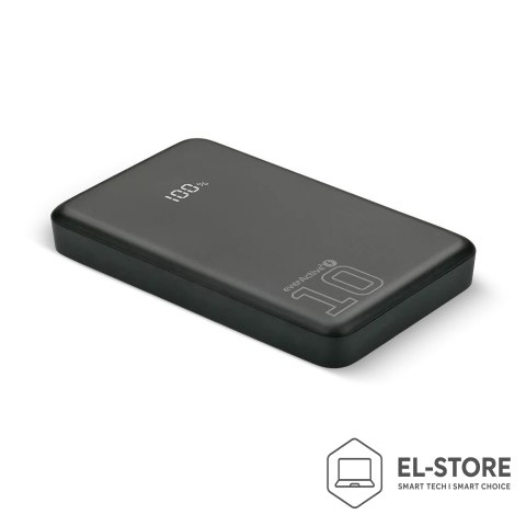EverActive EVERACTIVE POWERBANK 10 000MAH, 1X USB, 2X USB-C, 20W, QC4+, WYŚWIETLACZ LCD, CZARNY EB-11QB