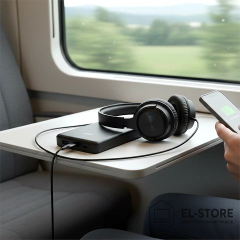 EverActive EVERACTIVE POWERBANK 10 000MAH, 1X USB, 2X USB-C, 20W, QC4+, WYŚWIETLACZ LCD, CZARNY EB-11QB