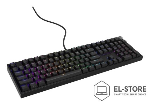 GENESIS Klawiatura GENESIS THOR 404 USB QWERTY Angielski Czarny