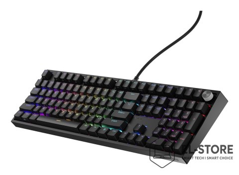 GENESIS Klawiatura GENESIS THOR 404 USB QWERTY Angielski Czarny