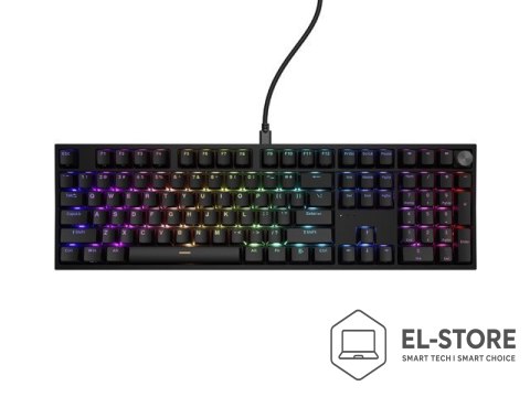 GENESIS Klawiatura GENESIS THOR 404 USB QWERTY Angielski Czarny