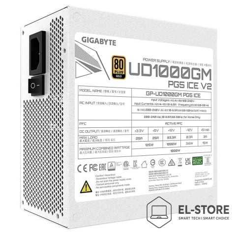 Gigabyte Zasilacz Gigabyte UD1000GM 1000W PG5 ICE