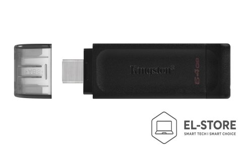 Kingston KINGSTON FLASH 64GB USB-C 3.2 Gen1 DataTraveler 70