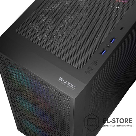 LOGIC LOGIC OBUDOWA DART PRO ARGB MIDI USB TYPE-C CZARNA