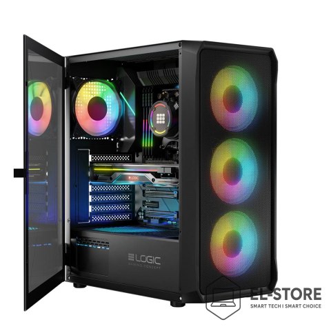 LOGIC LOGIC OBUDOWA LOGIC PORTOS ARGB MIDI USB 3.0 BLACK