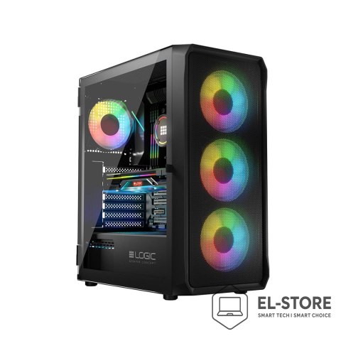 LOGIC LOGIC OBUDOWA LOGIC PORTOS ARGB MIDI USB 3.0 BLACK