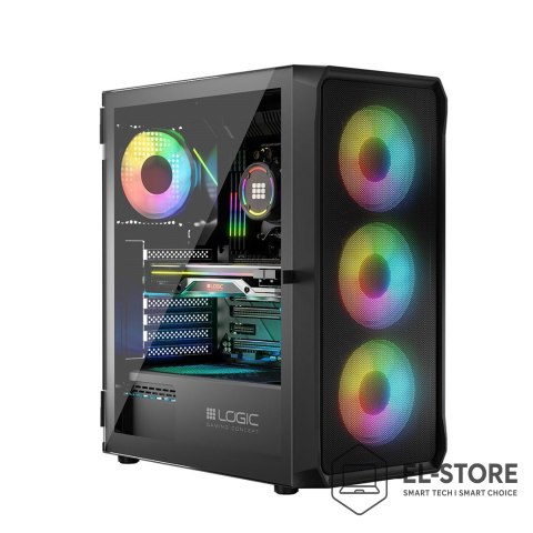 LOGIC LOGIC OBUDOWA LOGIC PORTOS ARGB MIDI USB 3.0 BLACK