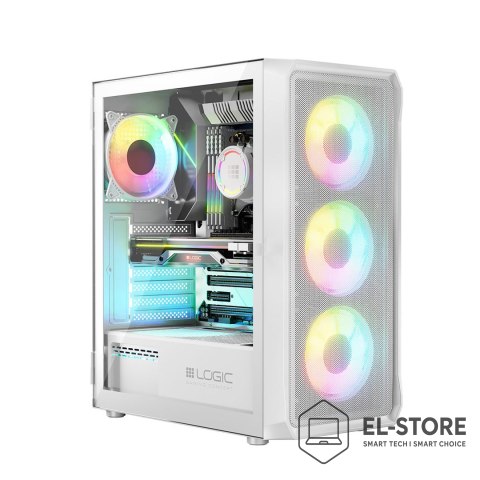 LOGIC LOGIC OBUDOWA PORTOS ARGB MIDI USB 3.0 WHITE