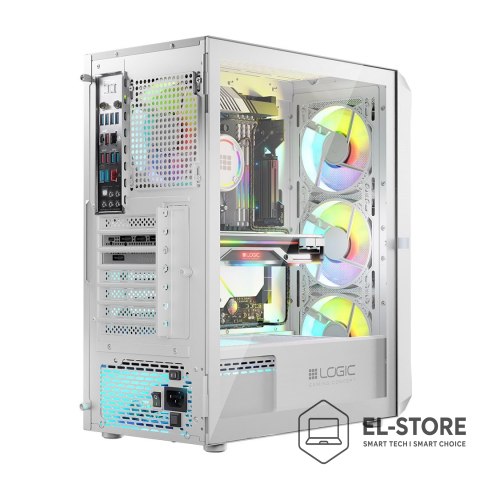LOGIC LOGIC OBUDOWA PORTOS ARGB MIDI USB 3.0 WHITE