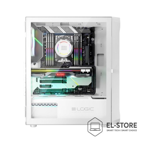 LOGIC LOGIC OBUDOWA PORTOS ARGB MIDI USB 3.0 WHITE