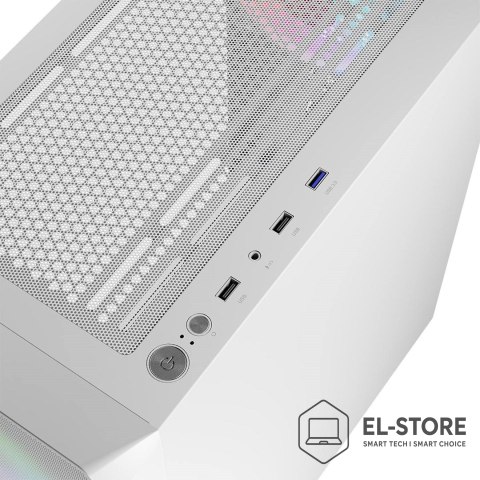 LOGIC LOGIC OBUDOWA PORTOS ARGB MIDI USB 3.0 WHITE