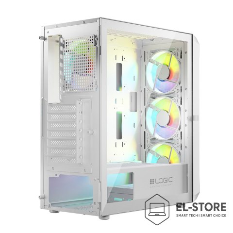 LOGIC LOGIC OBUDOWA PORTOS ARGB MIDI USB 3.0 WHITE