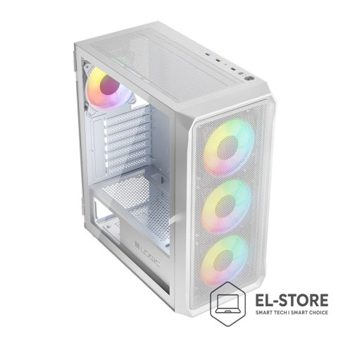 LOGIC LOGIC OBUDOWA PORTOS ARGB MIDI USB 3.0 WHITE