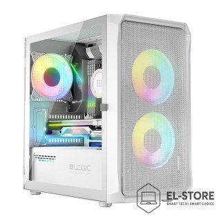 LOGIC LOGIC OBUDOWA PORTOS ARGB MINI USB 3.0 WHITE