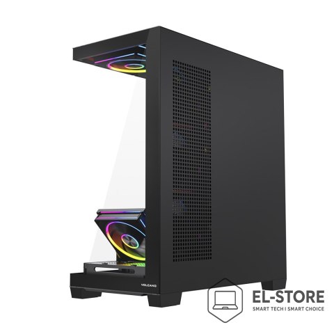 MODECOM MODECOM OBUDOWA VOLCANO STELLAR PLUS ARGB MIDI 8F BLACK