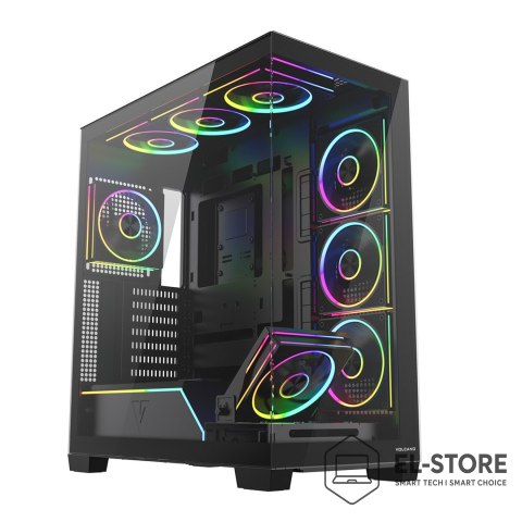MODECOM MODECOM OBUDOWA VOLCANO STELLAR PLUS ARGB MIDI 8F BLACK