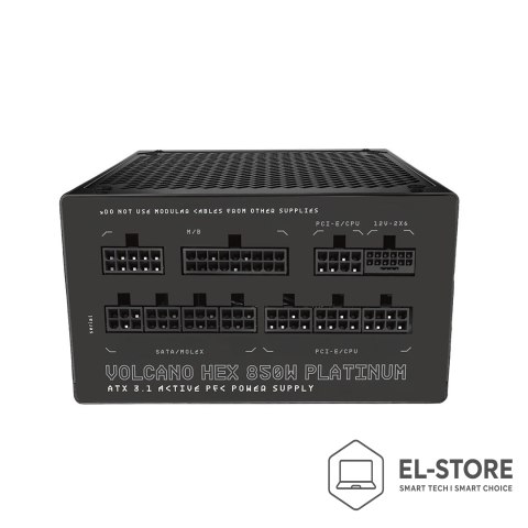 MODECOM MODECOM ZASILACZ VOLCANO HEX 850W PLATINUM ATX 3.1